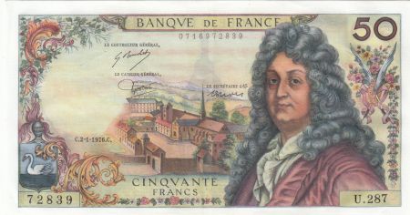 France 50 Francs - Racine - 02-01-1976 - Série U.287