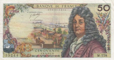 France 50 Francs - Racine - 02-04-1970 - Série M.158 - F.64.16