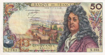 France 50 Francs - Racine - 08-11-1973 - Série X.235