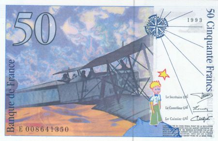 France 50 Francs - Saint-Exupéry - 1993 - Série E.008