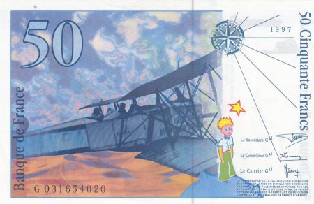 France 50 Francs - Saint-Exupéry - 1996 - Série G.031