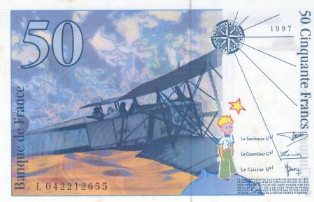 France 50 Francs - Saint-Exupéry - 1996 - Série L.042