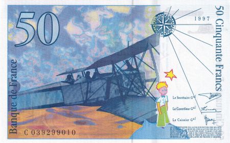 France 50 Francs - Saint-Exupéry - 1997 - Lettre C - F.73.04