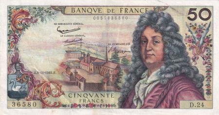 France 50 Francs, Racine - 08-11-1962 - Série D.24