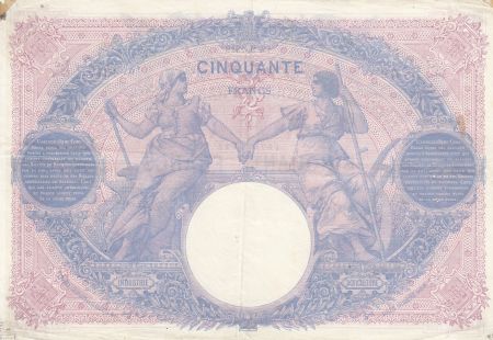 France 50 Francs Bleu et Rose -  22-04-1912 Série V.4313