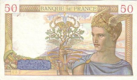 France 50 Francs Cérès - 1939