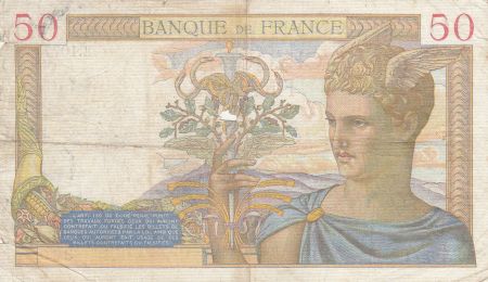 France 50 Francs Cérès -10-08-1939- Série E.10771