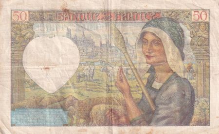 France 50 Francs Jacques Coeur - 17-07-1941 - Série Z.92 - TB+  - F.19.12