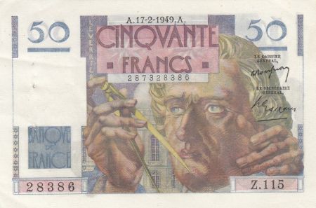 France 50 Francs Le Verrier - 17-02-1949 - Série Z.115