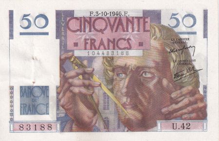 France 50 Francs Leverrier - 03-10-1946 - Série U.42