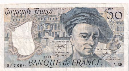 France 50 Francs Quentin de la Tour - Série A.39 - 1984 - F.67.10