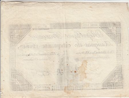 France 50 Livres - France assise - 14-12-1792 - Sign. Ringuet - Série 3432