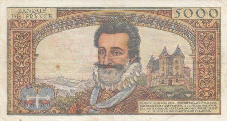 France 50 NF sur 5000 Francs - Henri IV - 30-10-1958 - Série Y.93