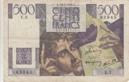 France 500 Francs - Chateaubriand - 19-07-1945 - Série V.3