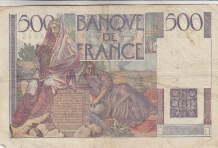 France 500 Francs - Chateaubriand - 19-07-1945 - Série V.3