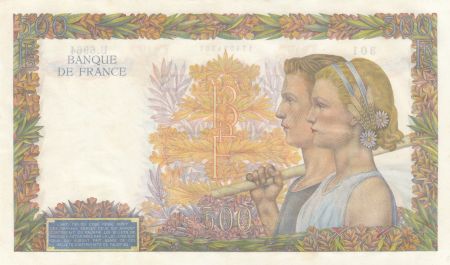 France 500 Francs - La Paix - 01-10-1942 - Série U.6964