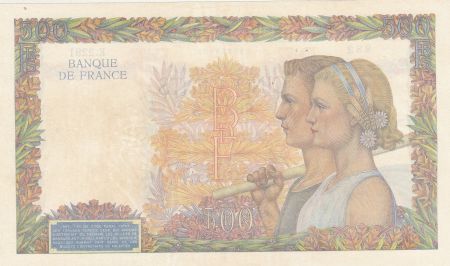 France 500 Francs - La Paix - 06-02-1941 - Série E.2291