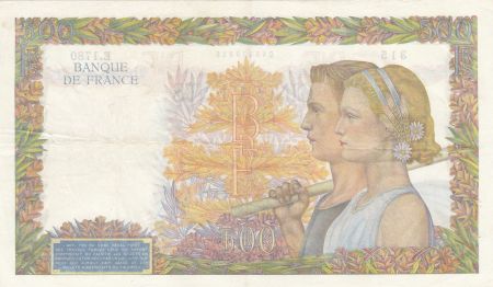 France 500 Francs - La Paix - 09-01-1941 - Série E.1780