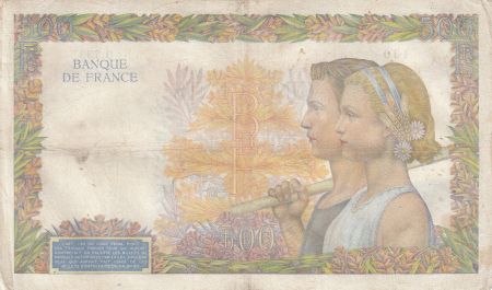 France 500 francs - La Paix - 11-07-1940 - Série O.733