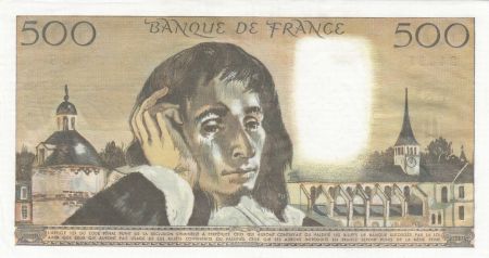 France 500 Francs - Pascal - 02-01-1969 -  Série O.8