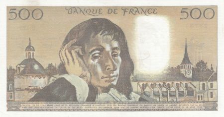 France 500 Francs - Pascal - 02-12-1971 -  Série Q.27