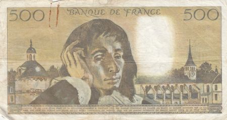 France 500 francs - Pascal - 03-11-1977 - Série D.84