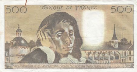 France 500 francs - Pascal - 07-06-1979 - Série Z.102