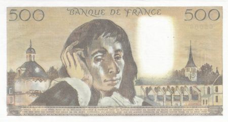 France 500 Francs - Pascal - Tour St Jacques - 05-01-1984 - Série M.196