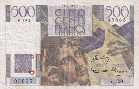 France 500 Francs Chateaubriand - 04-09-1952 Série V.120