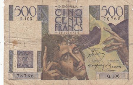 France 500 Francs Chateaubriand 13-05-1948 - Série Q.106