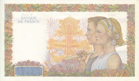 France 500 Francs La Paix - 2/1/1942 Série N. 4267