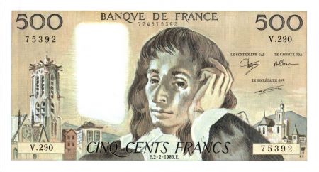 France 500 Francs Pascal - 1989 - V.290