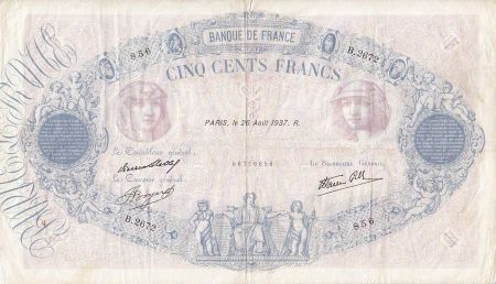 France 500 Francs Rose et Bleu - 1937 B.2672