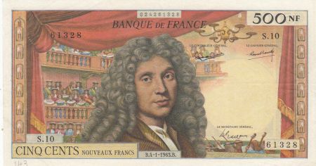 France 500 NF - Molière - 04-01-1963 - Série S.10