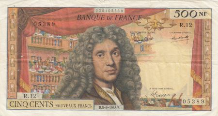 France 500 NF - Molière - 05-09-1963 - Série R.12