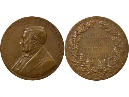 France Adoilphe Thiers - Médaille Bronze, Président - 1876