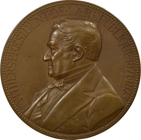 France Adoilphe Thiers - Médaille Bronze, Président - 1876