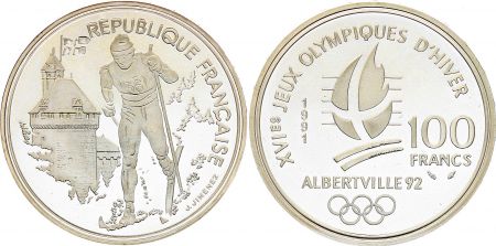 France ALBERTVILLE, SKI DE FOND - 100 FRANCS 1991