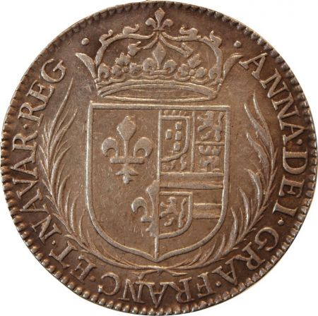 France ANNE D\'AUTRICHE  Réconciliation du roi et de la reine  - JETON ARGENT 1637 R1