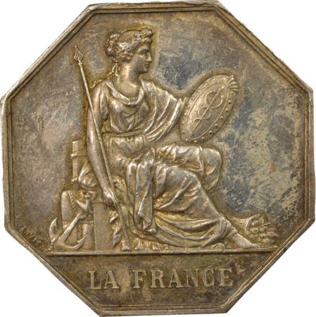 France Assurance La France  Jeton Argent - Poinçon Main, 1845 / 1848