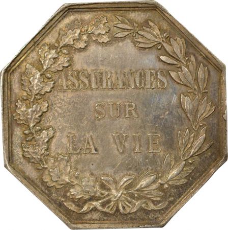 France Assurance La France  Jeton Argent - Poinçon Main, 1845 / 1848