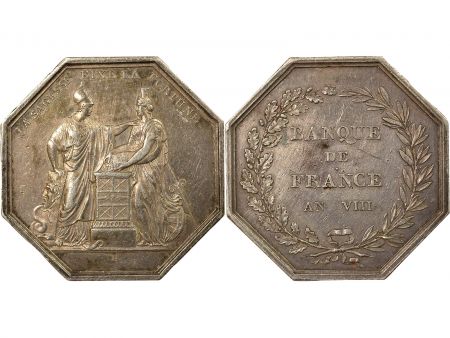 France Banque de France  Jeton Argent - AN VIII