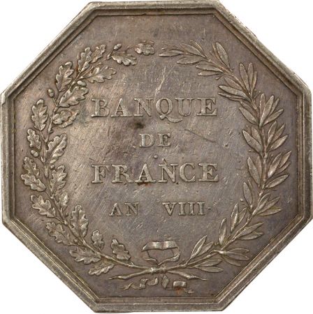 France Banque de France  Jeton Argent - AN VIII