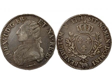 France Béarn, Louis XVI - Ecu Argent, au Buste Habillé - 1784 Pau