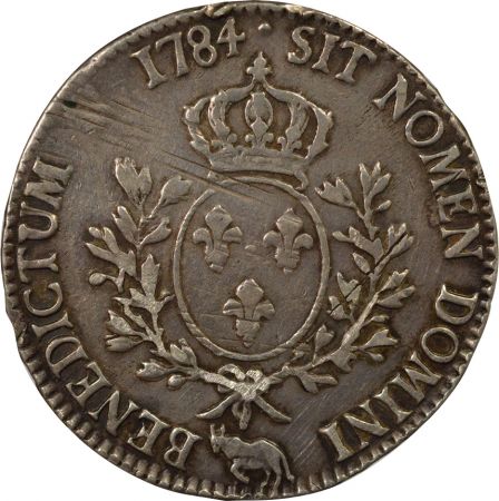 France Béarn, Louis XVI - Ecu Argent, au Buste Habillé - 1784 Pau