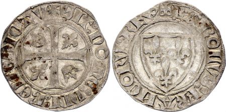 France Blanc Guénar, Charles VI - ND (1380-1422) - Crémieux - Point 1er