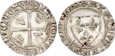 France Blanc Guénar, Charles VI - ND (1380-1422) - Montpellier - Point 4em