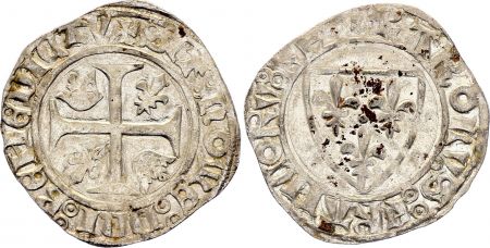 France Blanc Guénar, Charles VI - ND (1380-1422) - Point 6/7em