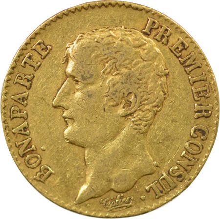 France Bonaparte Ier Consul - 20 Francs Or - An 12 A Paris