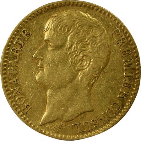 France Bonaparte Ier Consul - 40 Francs Or - An XI A Paris